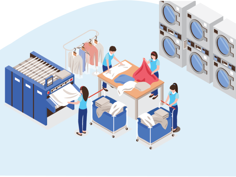 Laundry service vectors